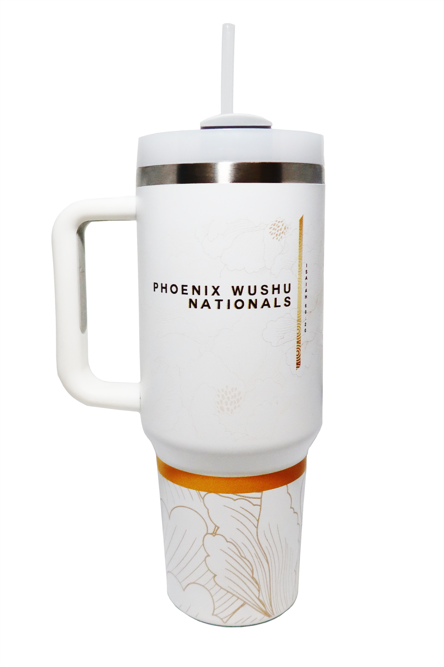 Phoenix Wushu Nationals Large White 40oz Tumbler